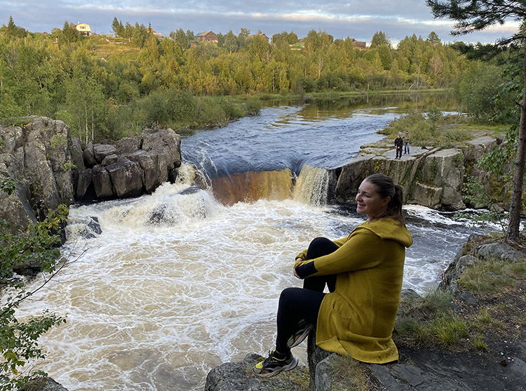 Водопад Воицкий падун летом, Карелия Водопад Воицкий падун летом, Карелия